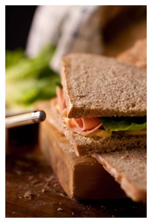 Pan de miga negro para sandwichs